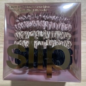 Slip Silk Hair Ties in Black, Pink, and Caramel